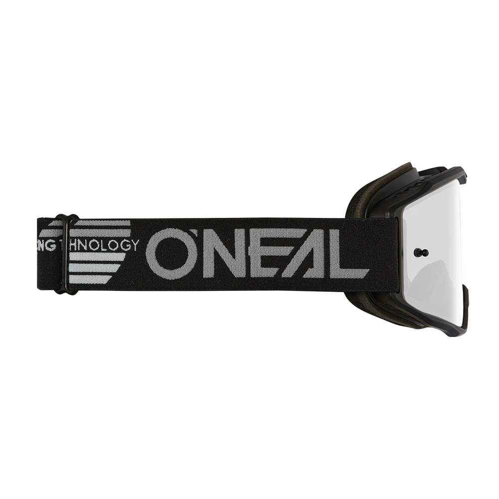 Maske O'NEAL B-10 SOLID Schwarz Scheibe Silver Mirror