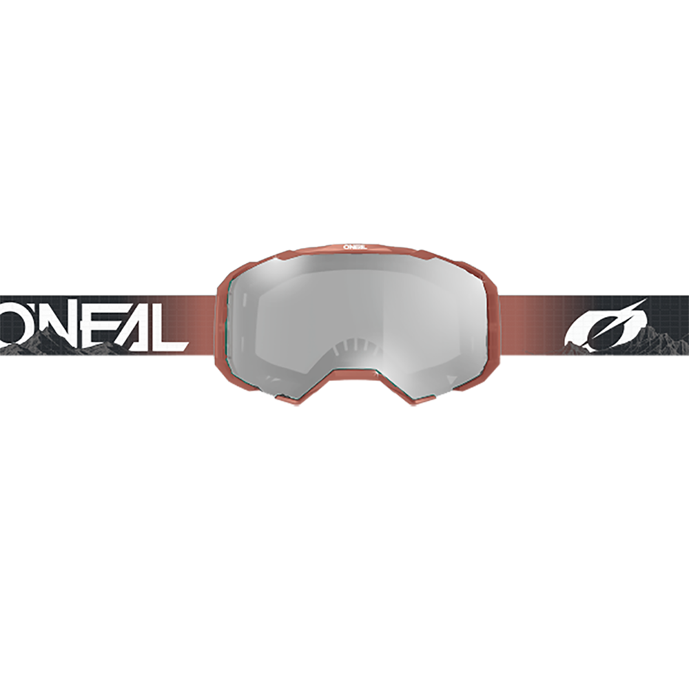 O'NEAL B-22 COVERT Maske Schwarz/Rot Clear-Scheibe