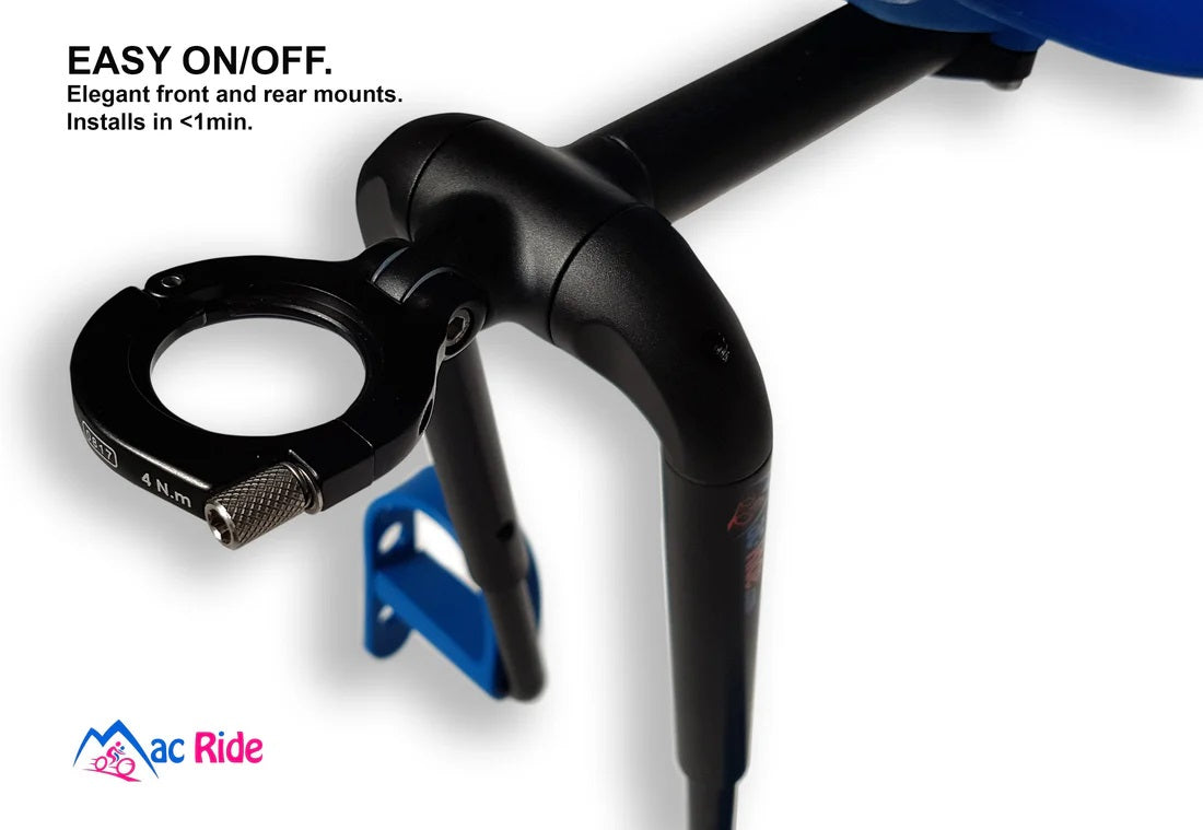 Kindersitz MAC RIDE für Pivot 1"1/8 Komplett Blau