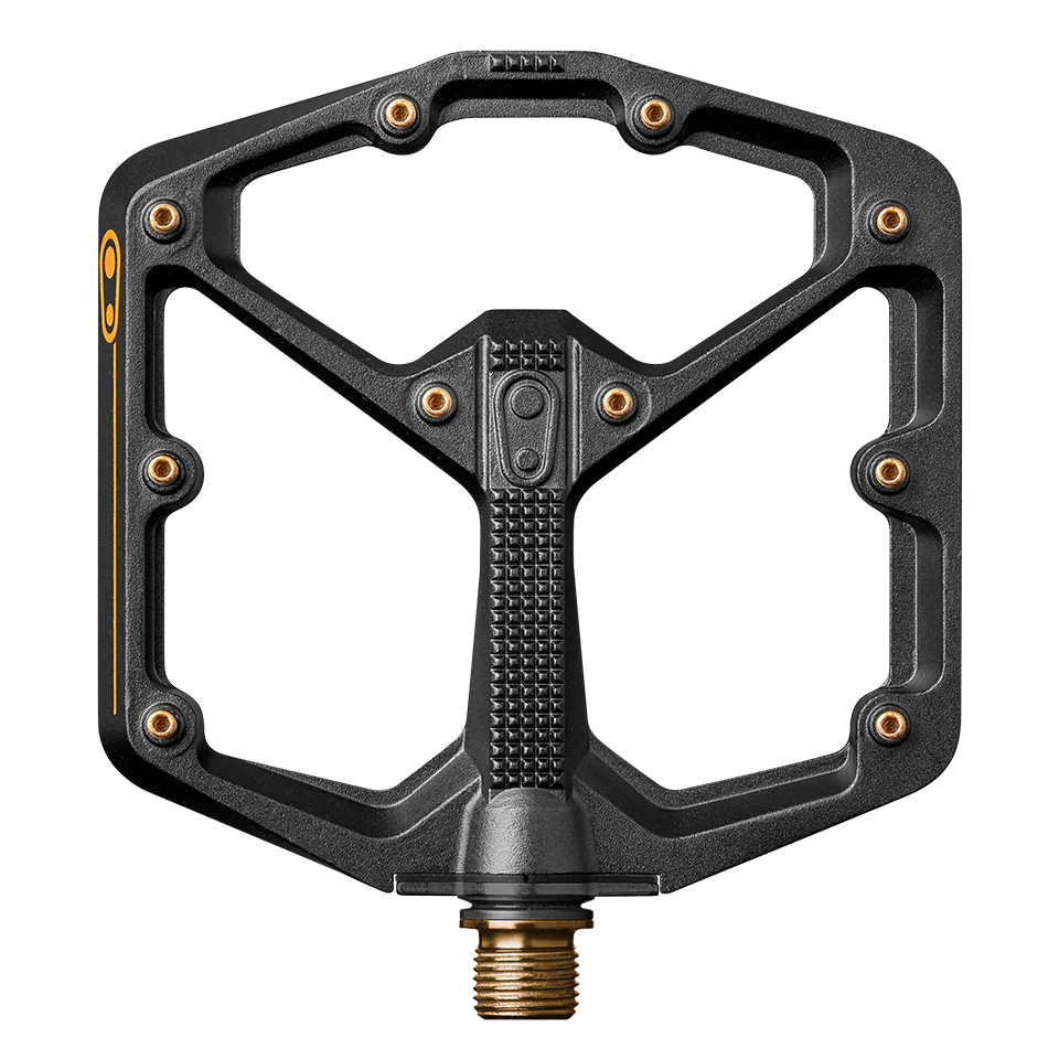 Flachpedale CRANKBROTHERS STAMP 11 Large Schwarz/Gold