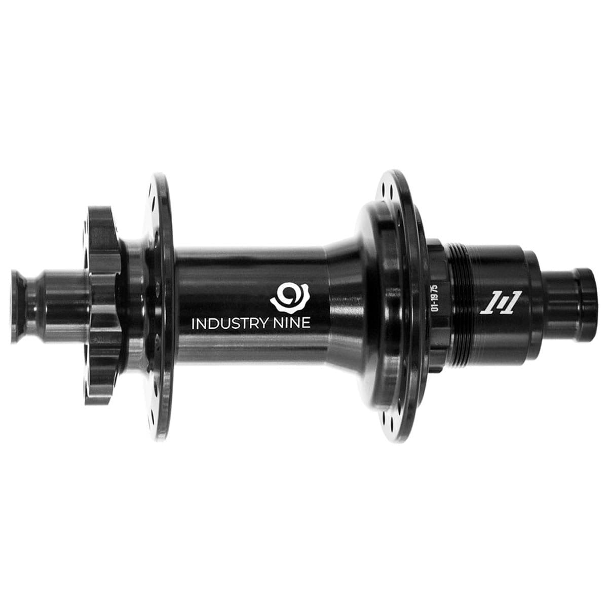 Hinterradnabe INDUSTRIE NINE 101 Mountain Classic 12x148 mm Boost 6-Loch Schwarz