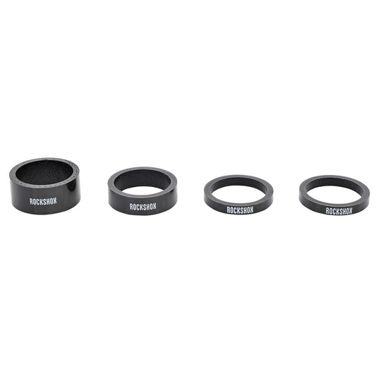 ROCKSHOX UD Carbon 1"1/8 Schwarz/Weiß Lenkerspacer (x4)
