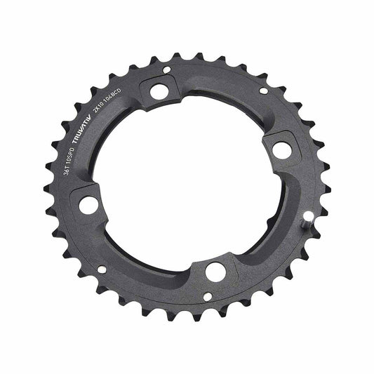 Äußeres Kettenblatt SRAM/TRUVATIV 2x10-fach 4 Loch 104mm 36 Zähne L-PIN Alu Schwarz
