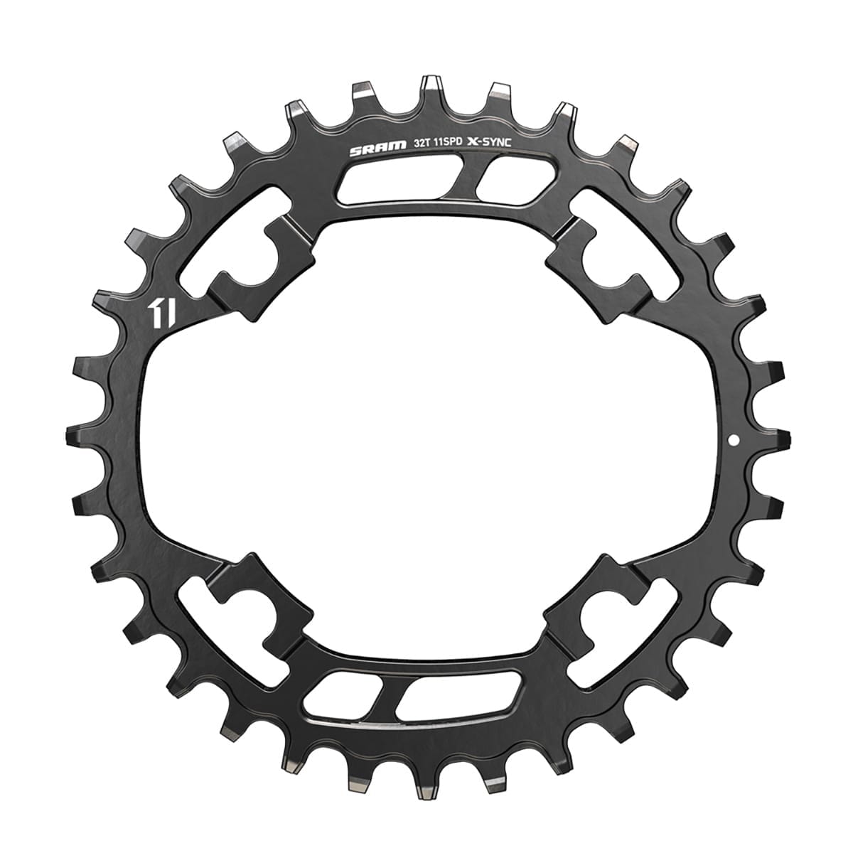 Mono-Kettenblatt SRAM X-SYNC 11-fach Lochkreis 94mm Stahl Schwarz