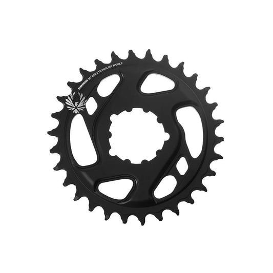 Mono-Kettenblatt SRAM X-SYNC2 EAGLE BOOST 12V Direct Mount Offset 3mm Geschmiedetes Alu Schwarz