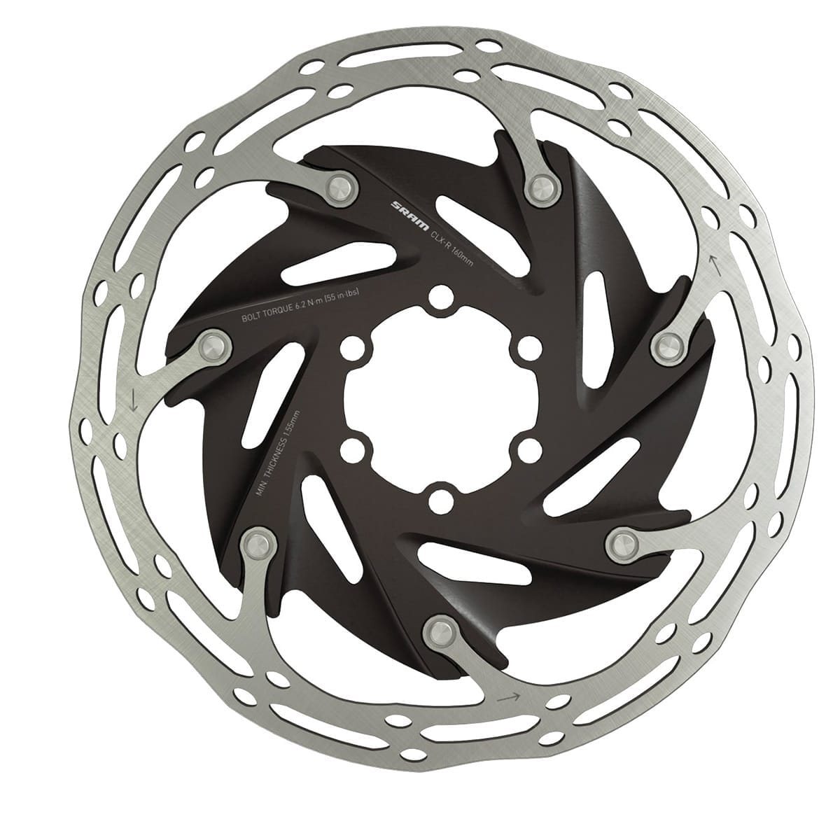 Bremsscheibe SRAM CENTERLINE XR 6 Loch Schwarz