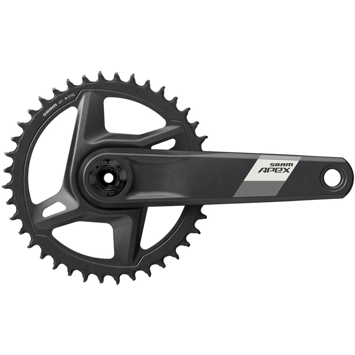 Kurbelgarnitur 12V SRAM APEX D1 DUB Mono Direct Mount Cannondale Ai 83mm Schwarz