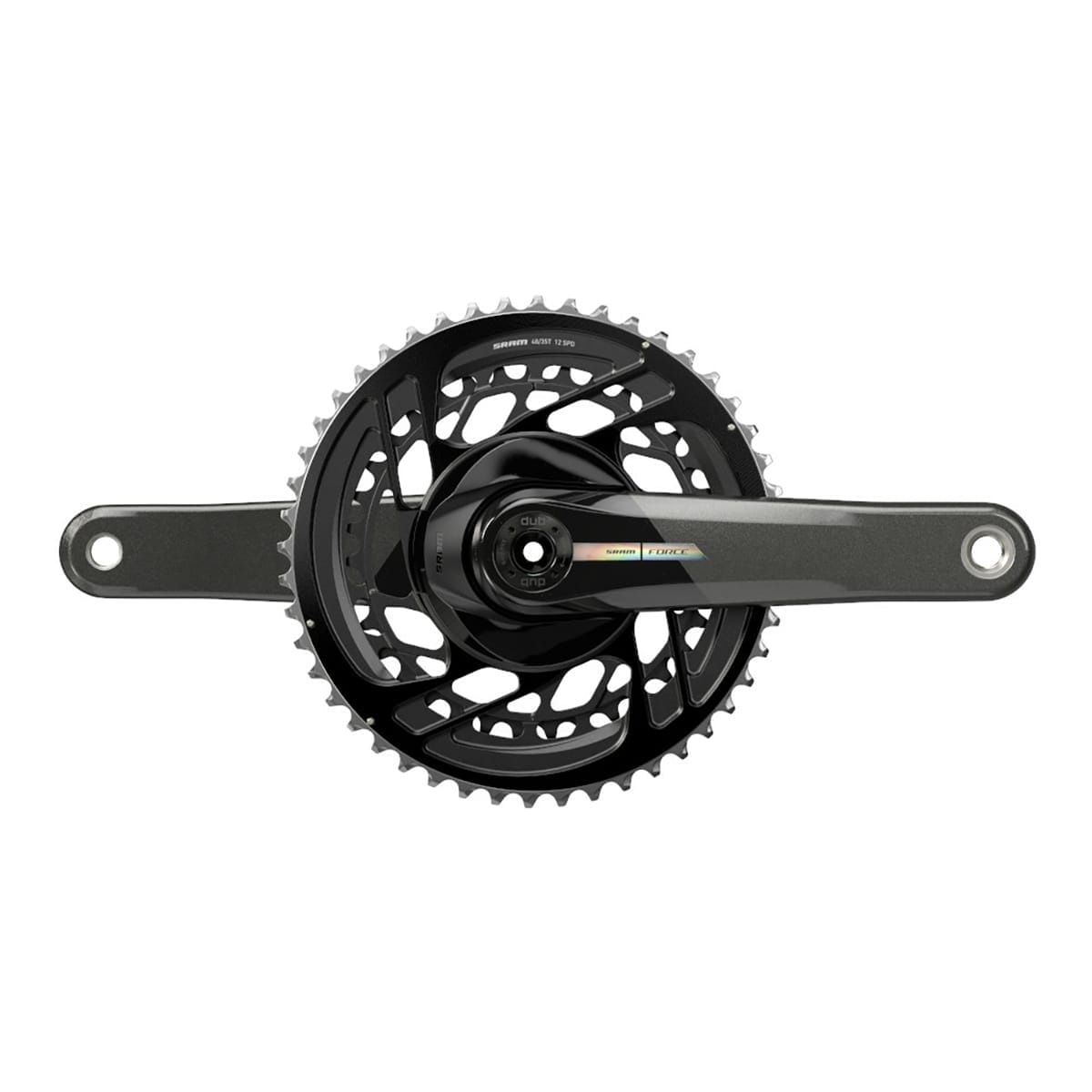 Kurbelgarnitur 12V SRAM FORCE D2 Double DUB Direct Mount Schwarz