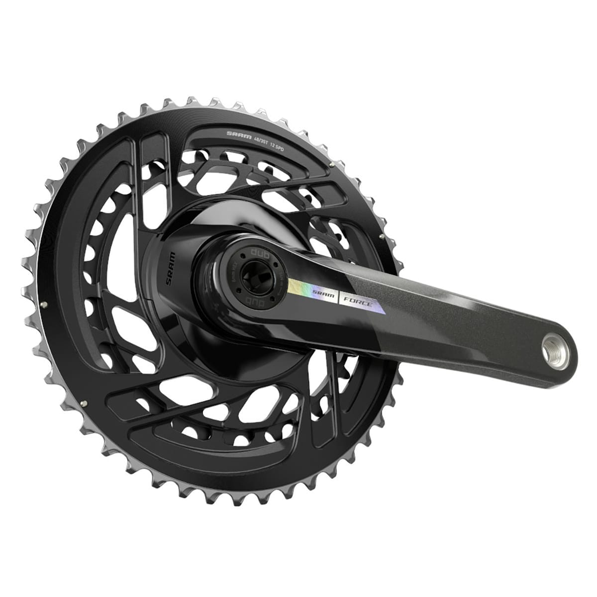Kurbelgarnitur 12V SRAM FORCE D2 Double DUB Direct Mount Schwarz