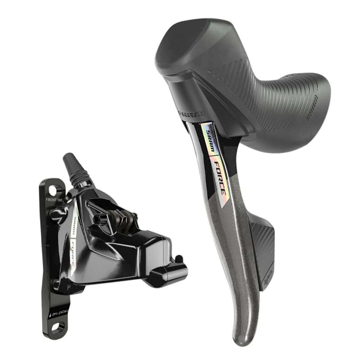 Vollständige Vorderbremse SRAM FORCE D2 AXS HRD Flat Mount ohne Scheibe