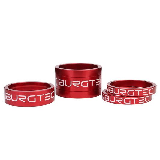 BURGTEC Steuersatz-Distanzscheiben-Kit 1"1/8 Rot