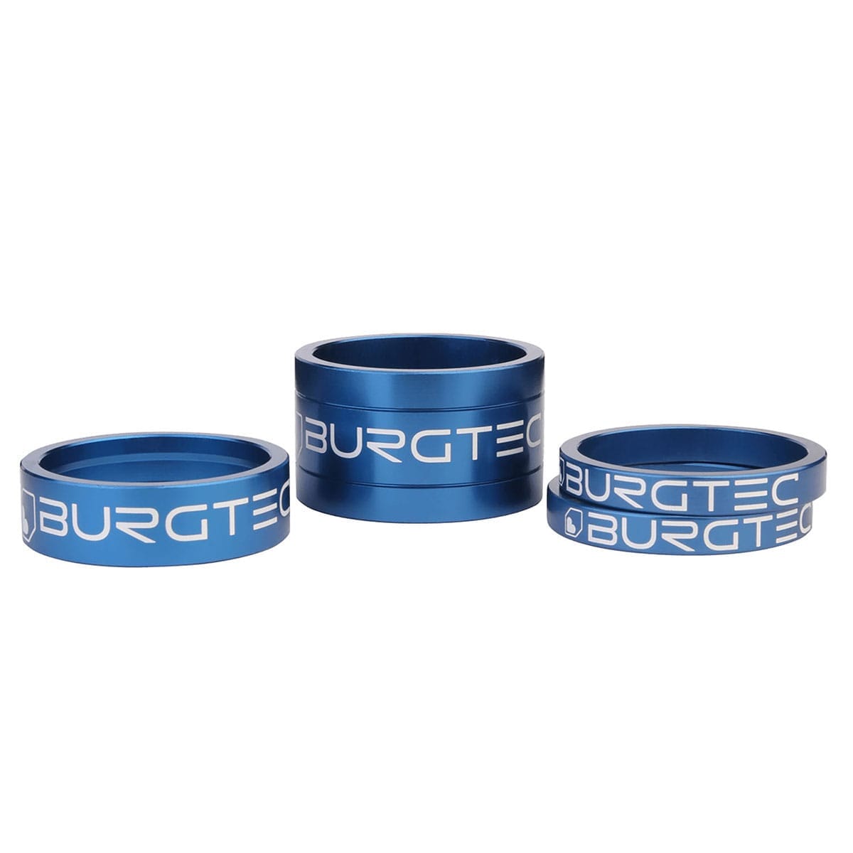 BURGTEC 1"1/8 Steuersatz-Distanzscheiben-Kit Blau