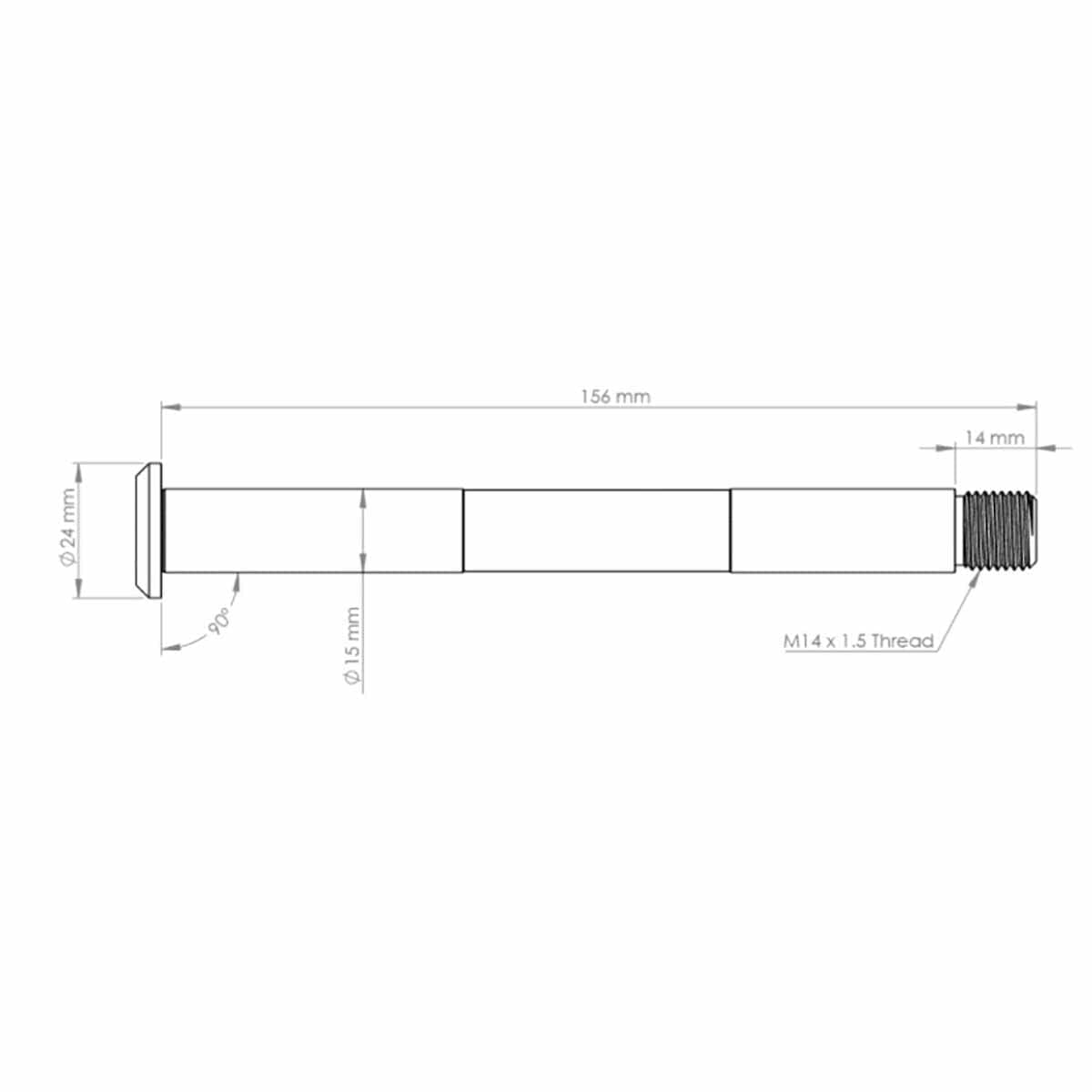 BURGTEC Vorderradachse für FOX Federgabel 15x110 mm Boost Vorne 2021 Rot