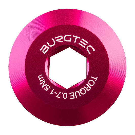 BURGTEC Vorspannschraube für Shimano HOLLOWTECH 2 Tretlager Rose