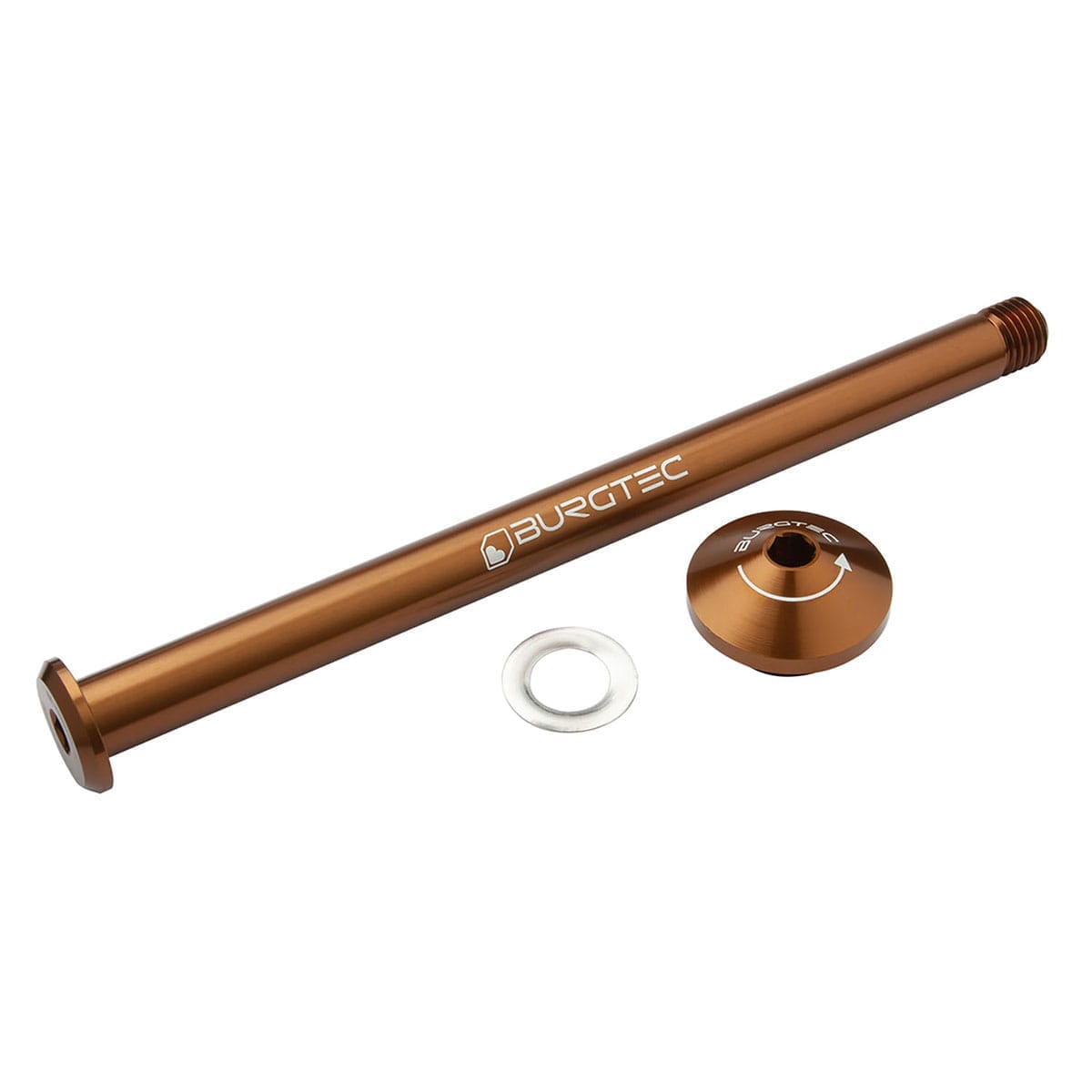 Hinterradachse BURGTEC 171 mm für Yeti-Rahmen Bronze
