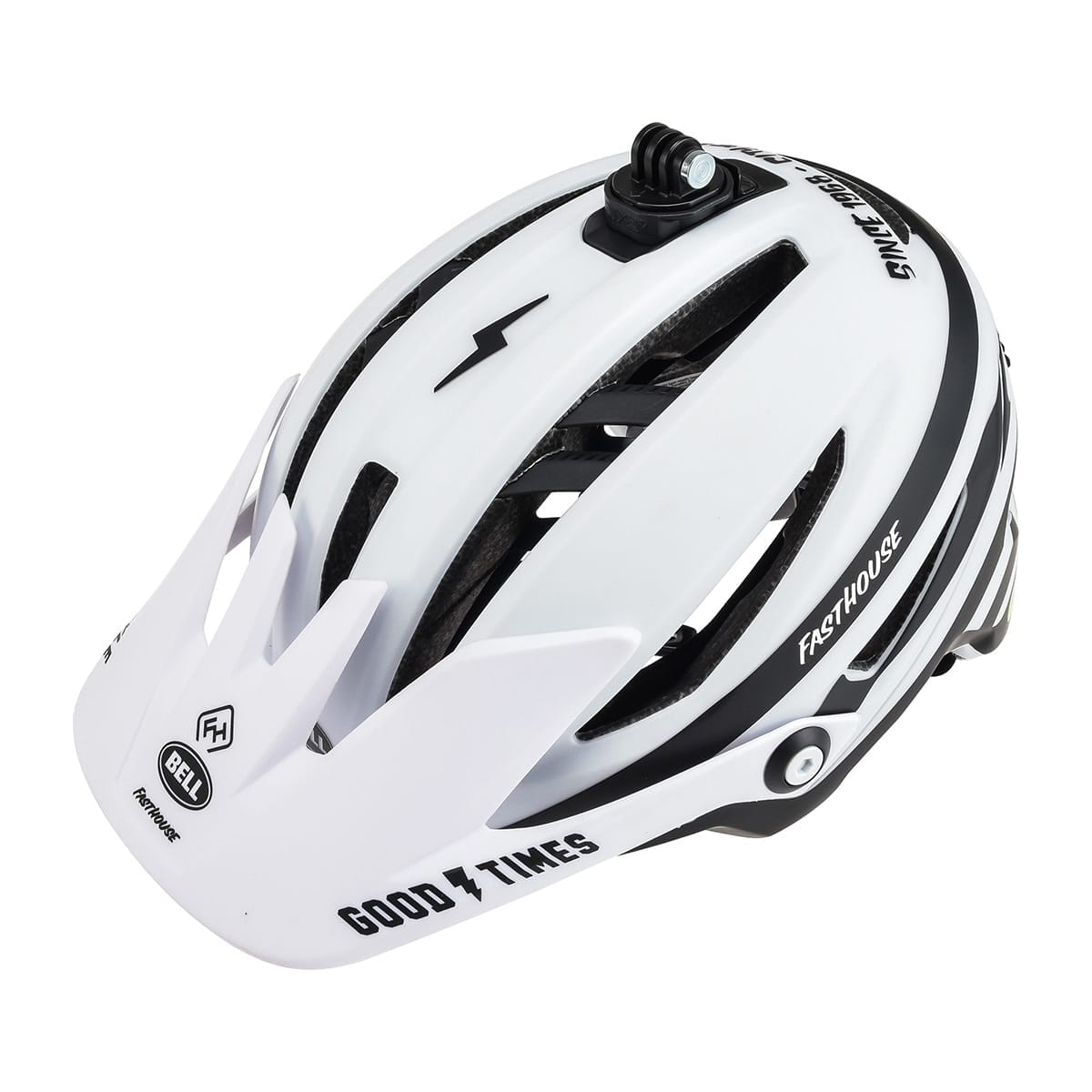MTB-Helm BELL SIXER MIPS FASTHOUSE Weiß/Schwarz