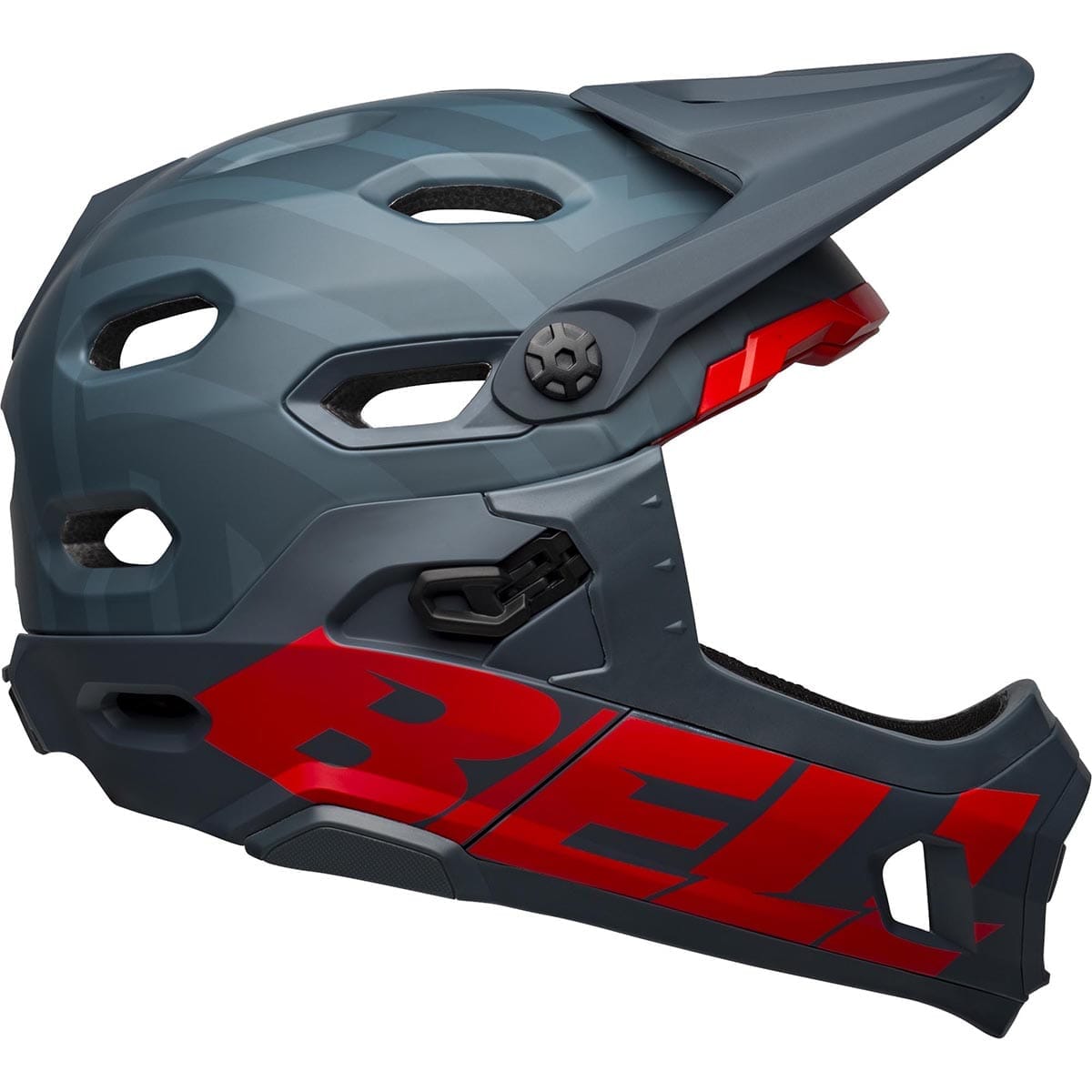 MTB-Helm BELL SUPER DH MIPS Blau/Rot