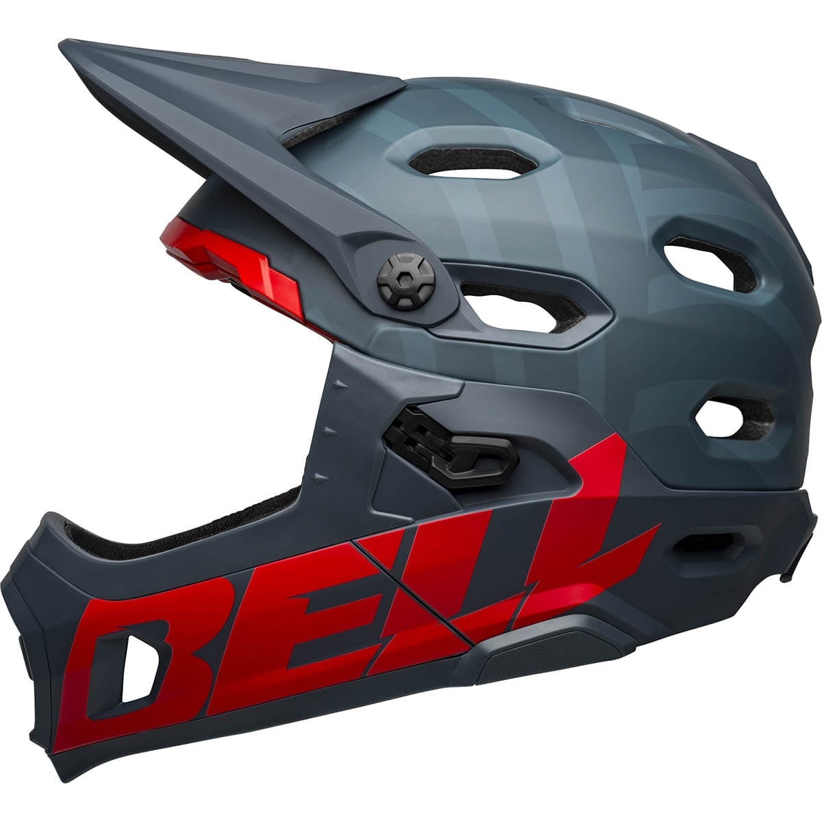 MTB-Helm BELL SUPER DH MIPS Blau/Rot