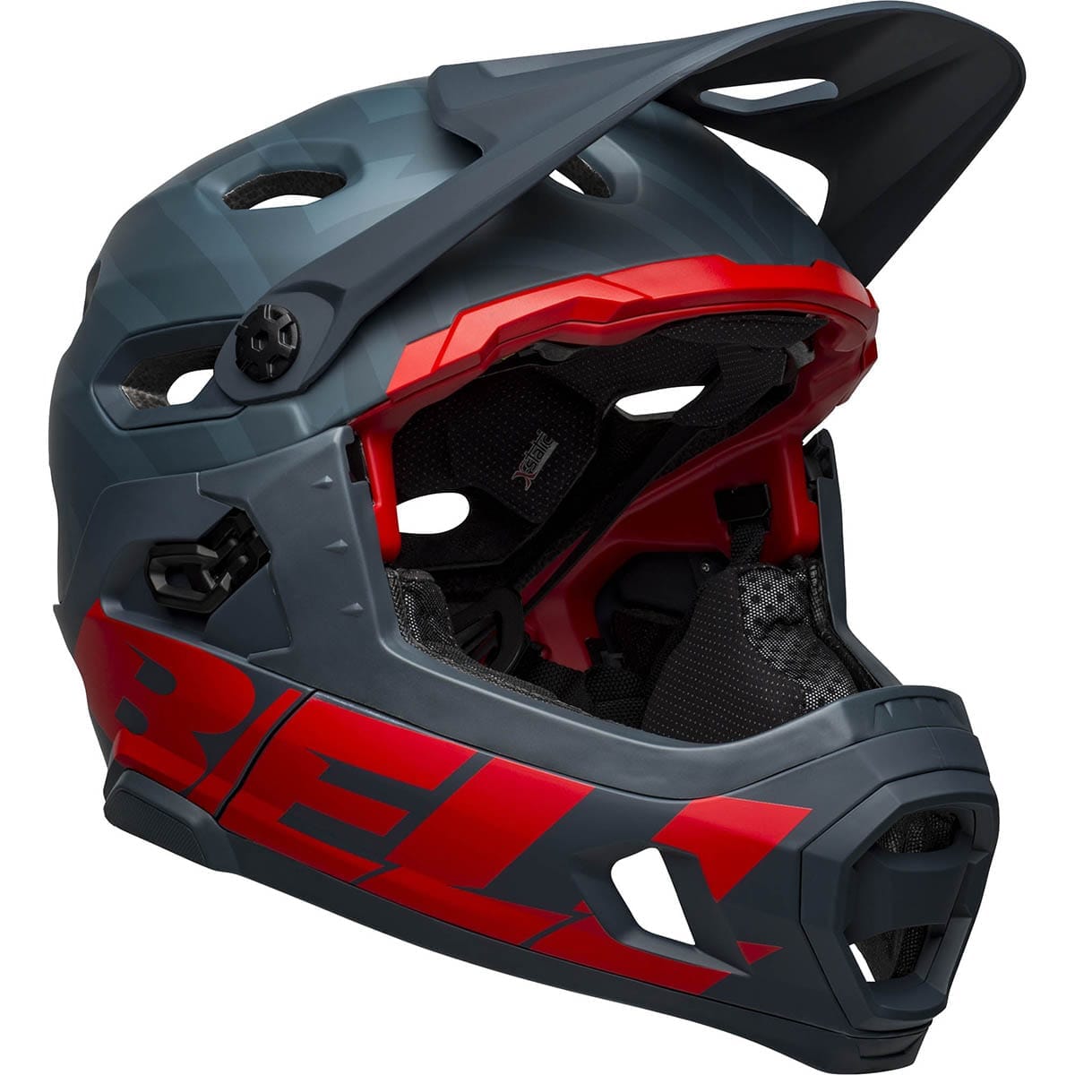 MTB-Helm BELL SUPER DH MIPS Blau/Rot