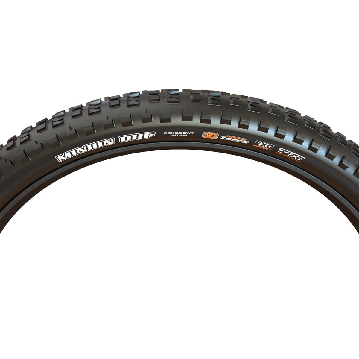 Reifen MAXXIS MINION DHF 29x2.50 WT DH E50 3C MaxxGrip Tubeless Ready Faltkern Schwarz