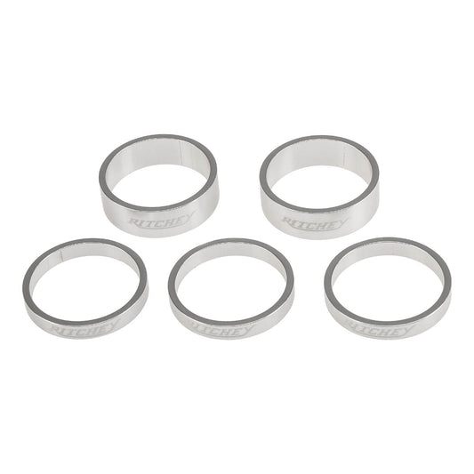 Set Steuersatz-Distanzscheiben RITCHEY CLASSIC 1''1/8 Aluminium Silber