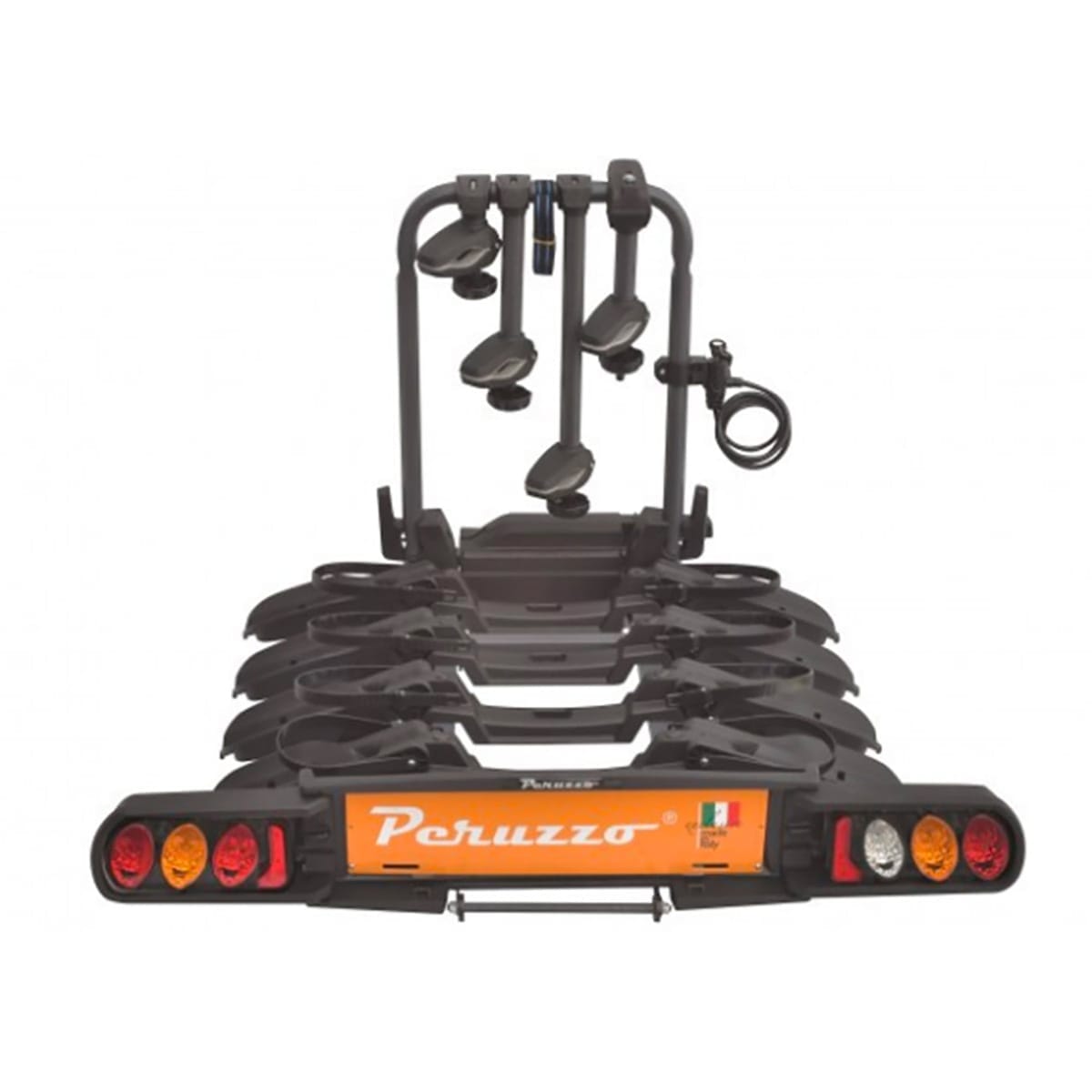 Fahrradträger PERUZZO PURE INSTINCT 4 Fahrräder auf Anhängerkupplung