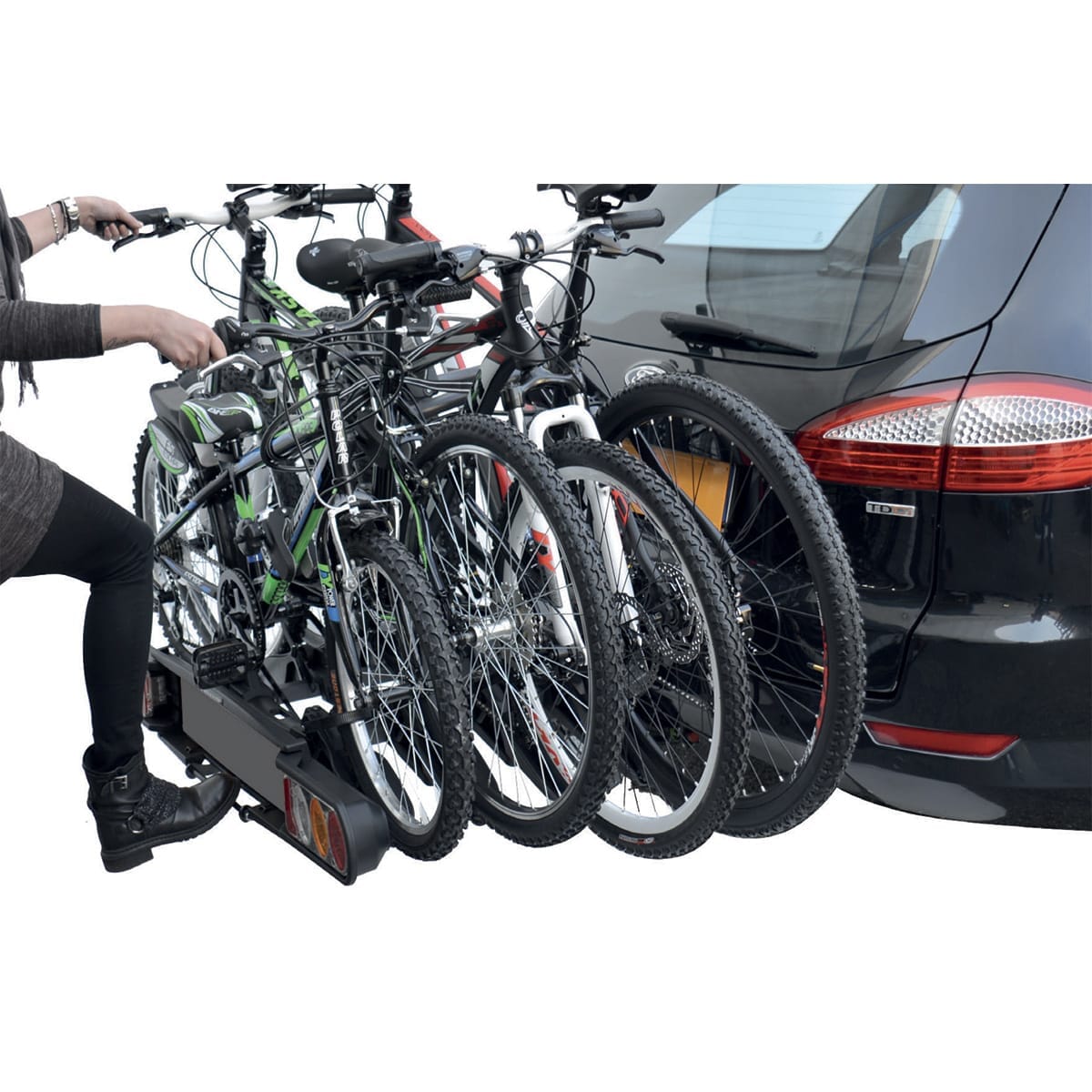 Fahrradträger PERUZZO PURE INSTINCT 4 Fahrräder auf Anhängerkupplung