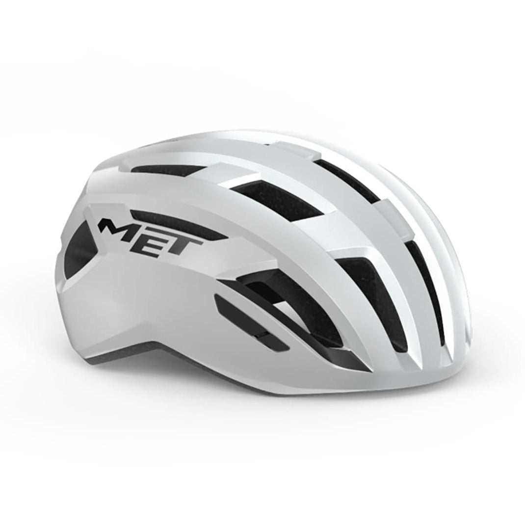 Rennradhelm MET VINCI MIPS Weiß Silber Glossy
