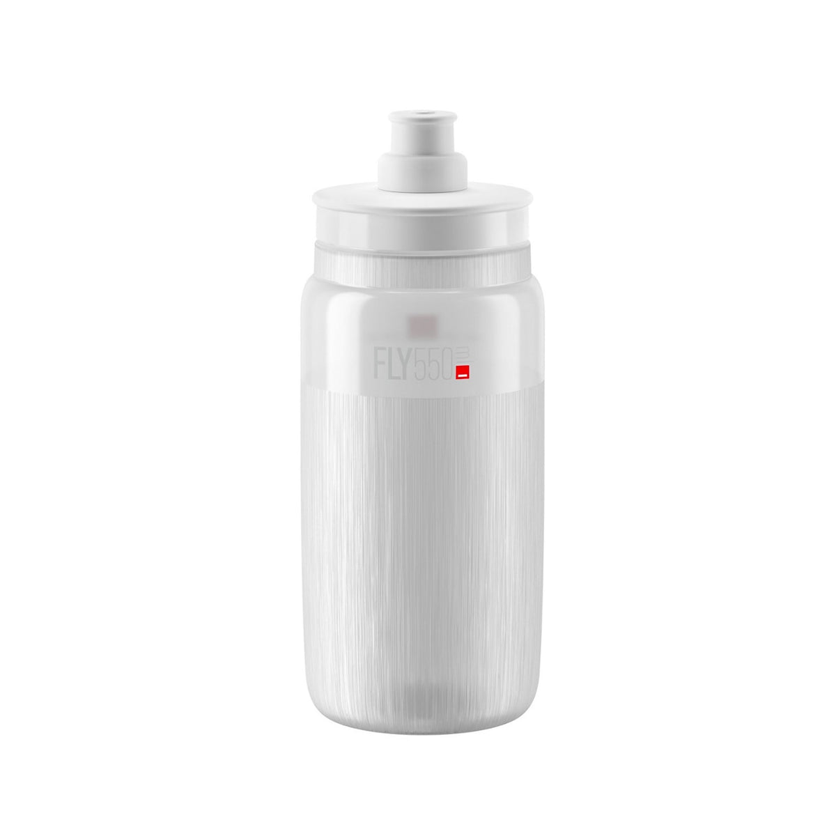 Trinkflasche ELITE FLY TEX Transparent/Graues Logo