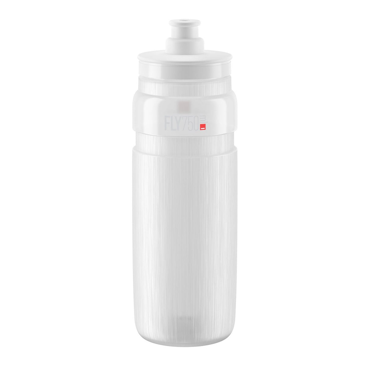Trinkflasche ELITE FLY TEX Transparent/Graues Logo