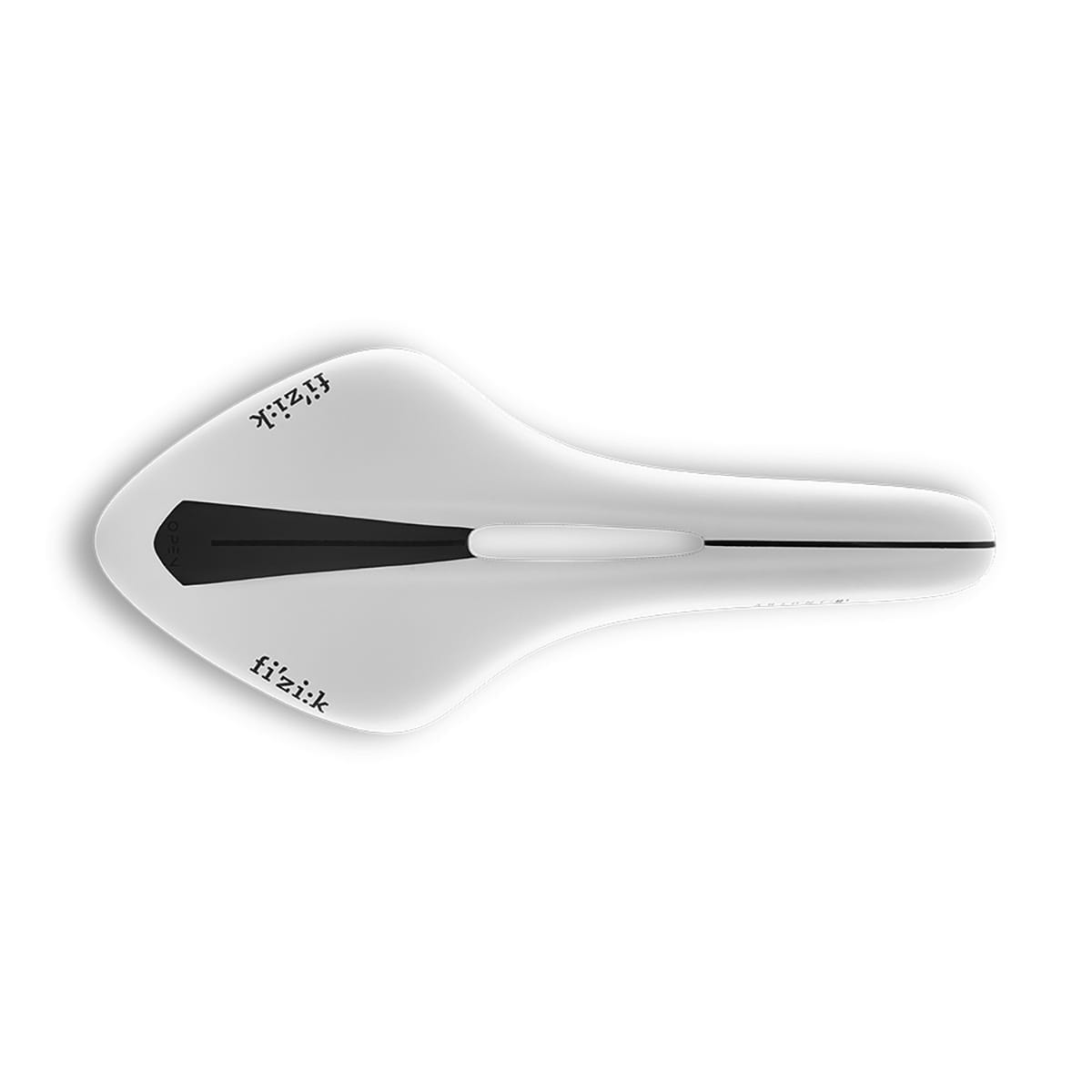 Sattel FIZIK ARIONE R3 OPEN LARGE Kium-Schienen Weiß White Edition