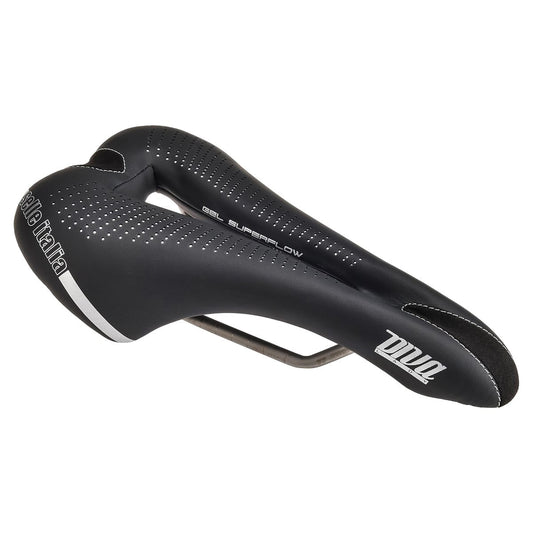 Sattel ITALIA DIVA GEL SUPERFLOW S Damen Schienen TI316