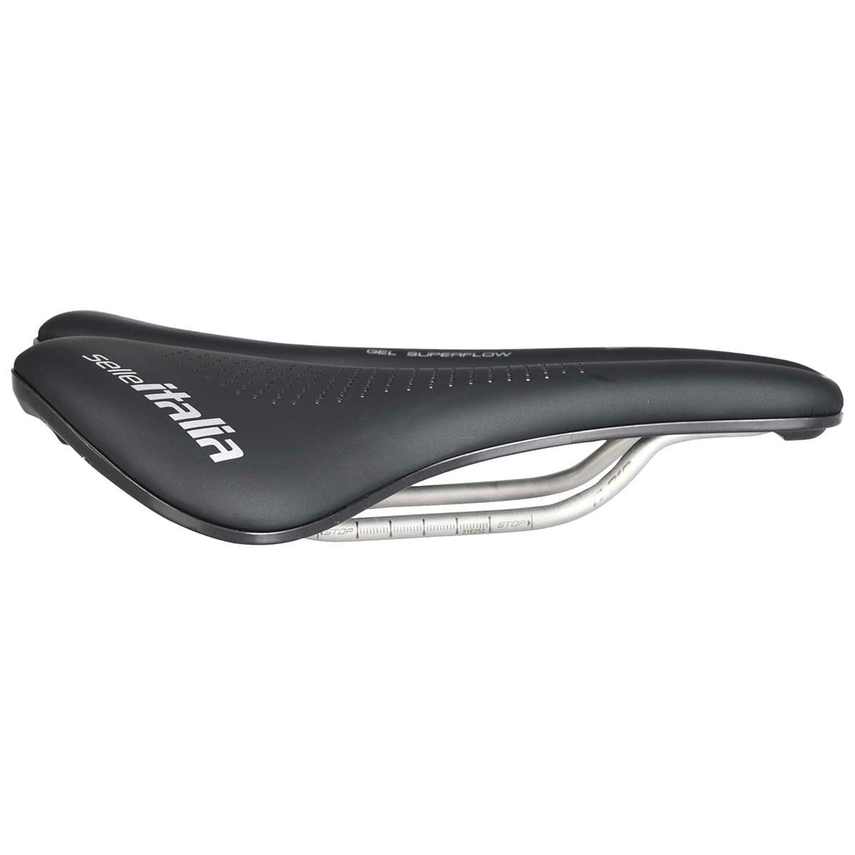 Sattel ITALIA MAX NOVUS EVO BOOST GEL SUPERFLOW Schienen Ti316