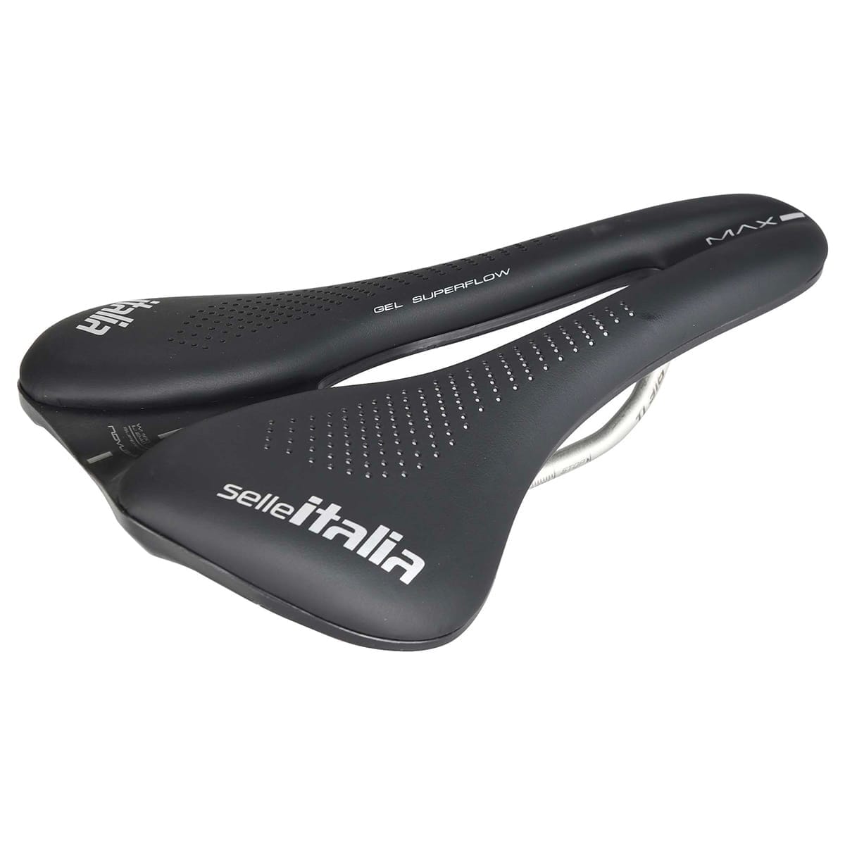 Sattel ITALIA MAX NOVUS EVO BOOST GEL SUPERFLOW Schienen Ti316