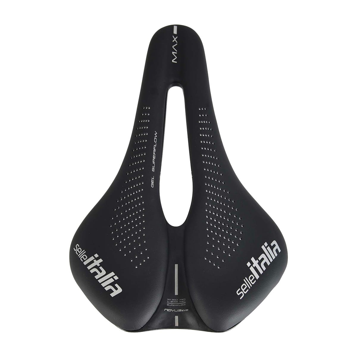 Sattel ITALIA MAX NOVUS EVO BOOST GEL SUPERFLOW Schienen Ti316