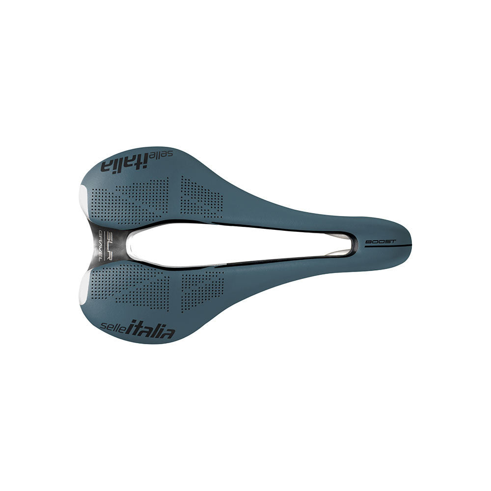 Sattel SELLE ITALIA SLR BOOST GRAVEL SUPERFLOW S Rails TI316 Blau