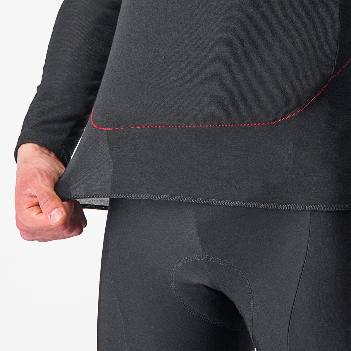 Unterhemd CASTELLI PROSECCO TECH Lange Ärmel Schwarz