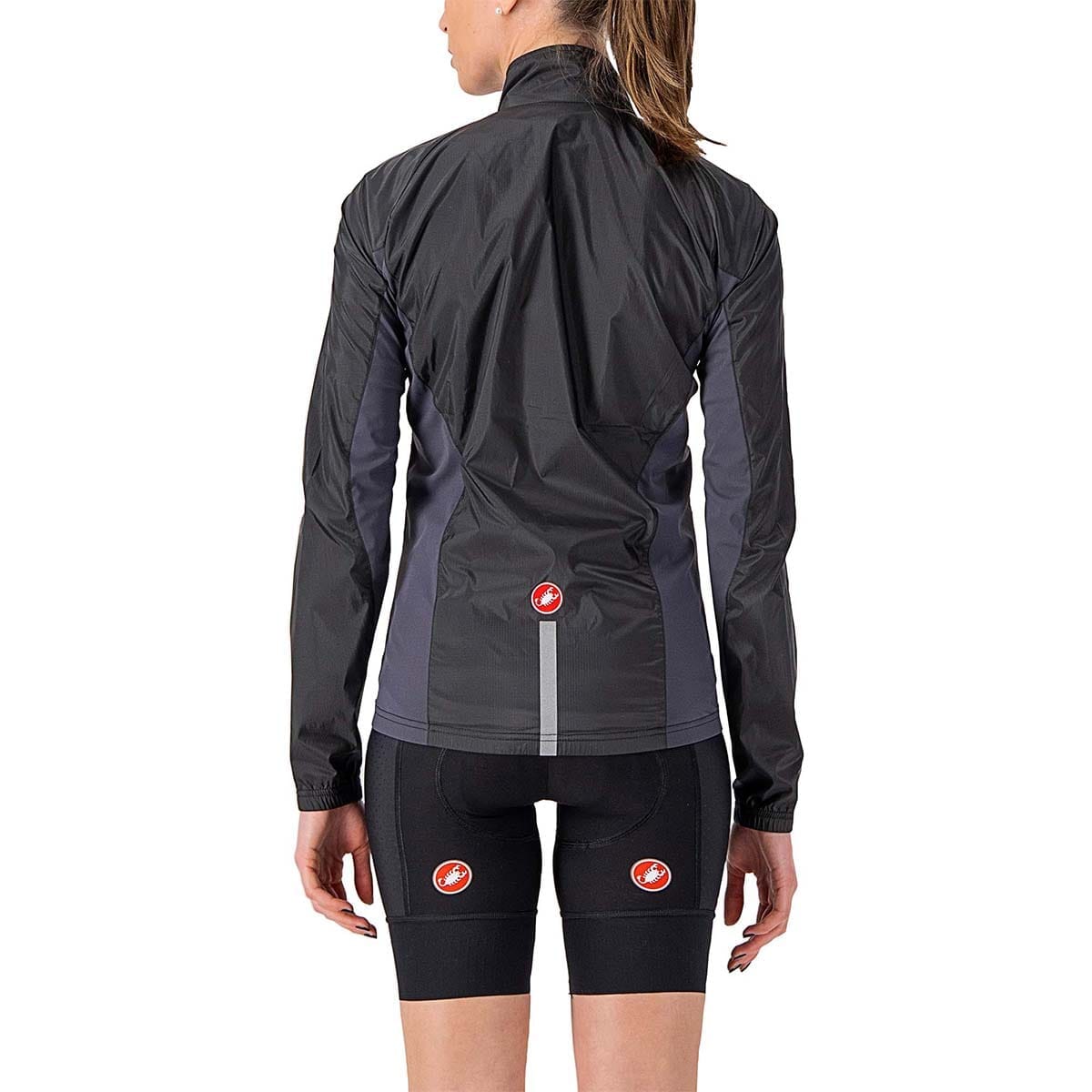 Jacke CASTELLI SQUADRA STRETCH Damen Schwarz/Grau