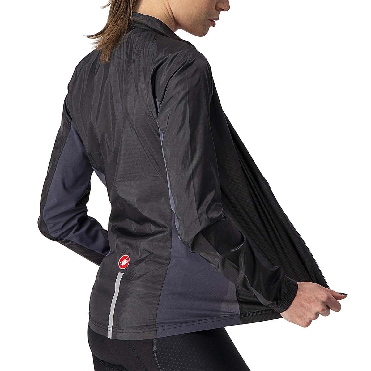 Jacke CASTELLI SQUADRA STRETCH Damen Schwarz/Grau