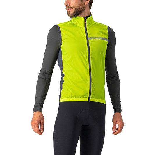 Weste CASTELLI SQUADRA STRETCH Gelb/Grau