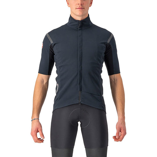 Trikot CASTELLI GABBA ROS 2 Kurzarm Schwarz/Schwarz Reflex