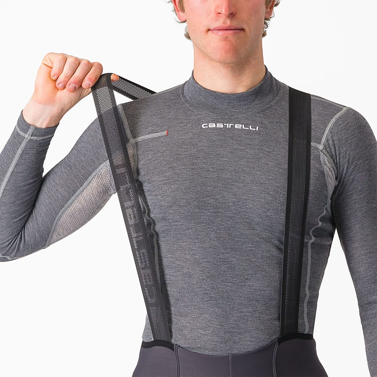 Lange Trägerhose CASTELLI ESPRESSO Grau