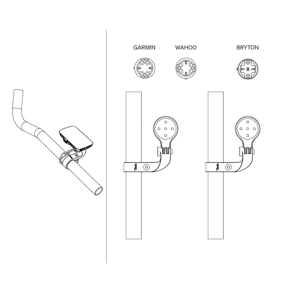 GPS-Halterung DEDA PARAMOUNT für Extension 24mm