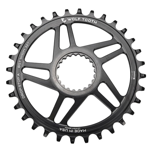 Einfach-Kettenblatt WOLF TOOTH BOOST 9/10/11/12-fach Shimano Direct Mount Offset 3mm Schwarz