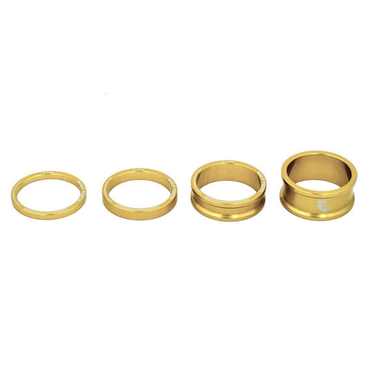 Steuersatz-Distanzscheiben-Kit WOLF TOOTH Aluminium 4 Stück 1"1/8 Gold