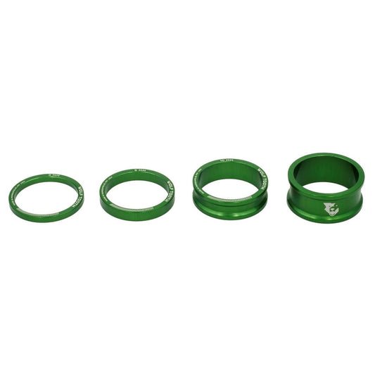 Steuersatz-Distanzring-Set WOLF TOOTH Aluminium 4-teilig 1"1/8 Grün