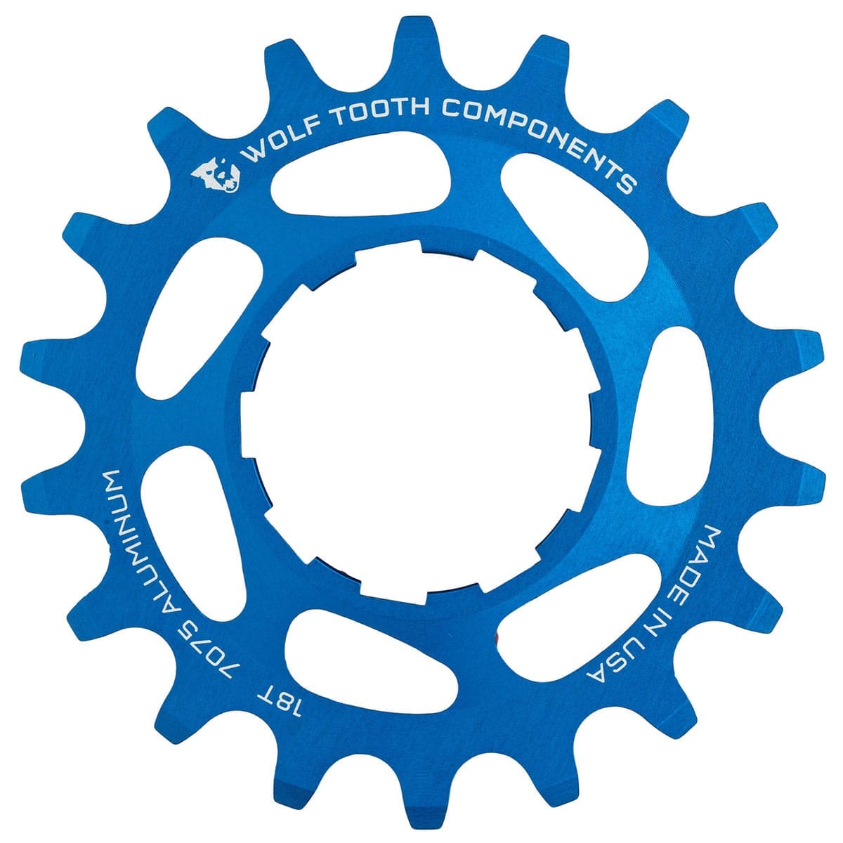 WOLF TOOTH Single-Speed-Ritzel Alu Blau