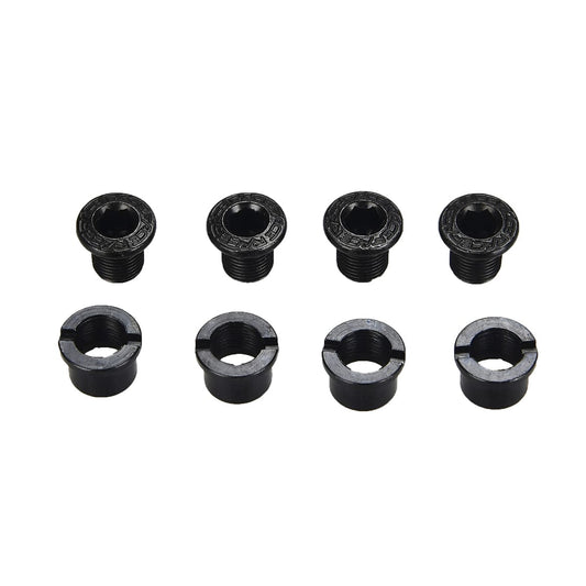 RACE FACE Schrauben- und Einschlagmuttern-Kit für Kettenblatt M8x8,5 mm Stahl (x4)