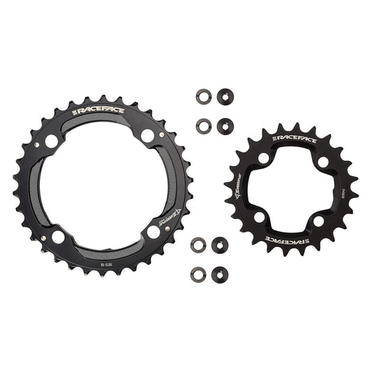 Doppel-Kettenblatt-Set RACE FACE TURBINE 11-fach Schwarz