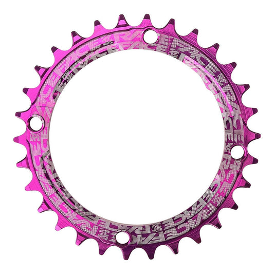 Mono-Kettenblatt RACE FACE NARROW WIDE 9/10/11/12V 4 Loch 104 mm Violett